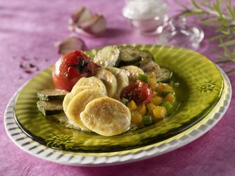 Poêlées de quenelles aux légumes du soleil