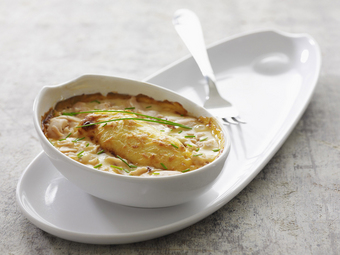 Quenelles gratinées au saumon