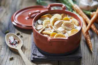 Blanquette de poissons aux supremes soufflés écrevisses