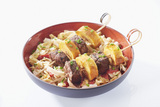 Recette : Brochettes de quenelles au brochet et boeuf marin aux pices