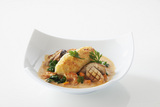 Recette : Quenelles de brochet bisque de homard et cpes rotis