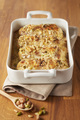 Recette : Suprmes souffls volaille - morilles gratins au munster et fruits secs